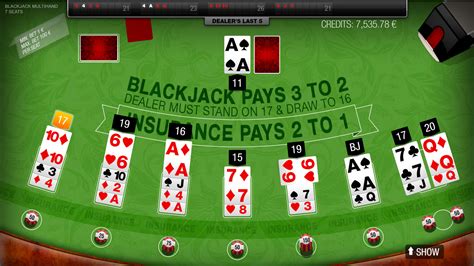 Jogue Multihand Blackjack online